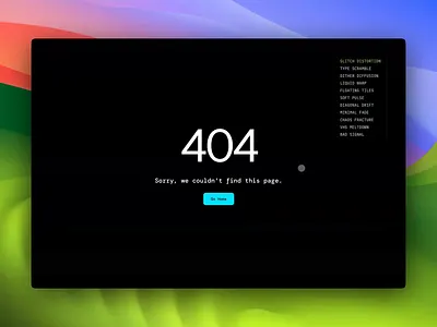 Animatd 404 Page Animation Presents for Framer component 404 404 page abstract animation animation presets framer framer motion motion graphics ui