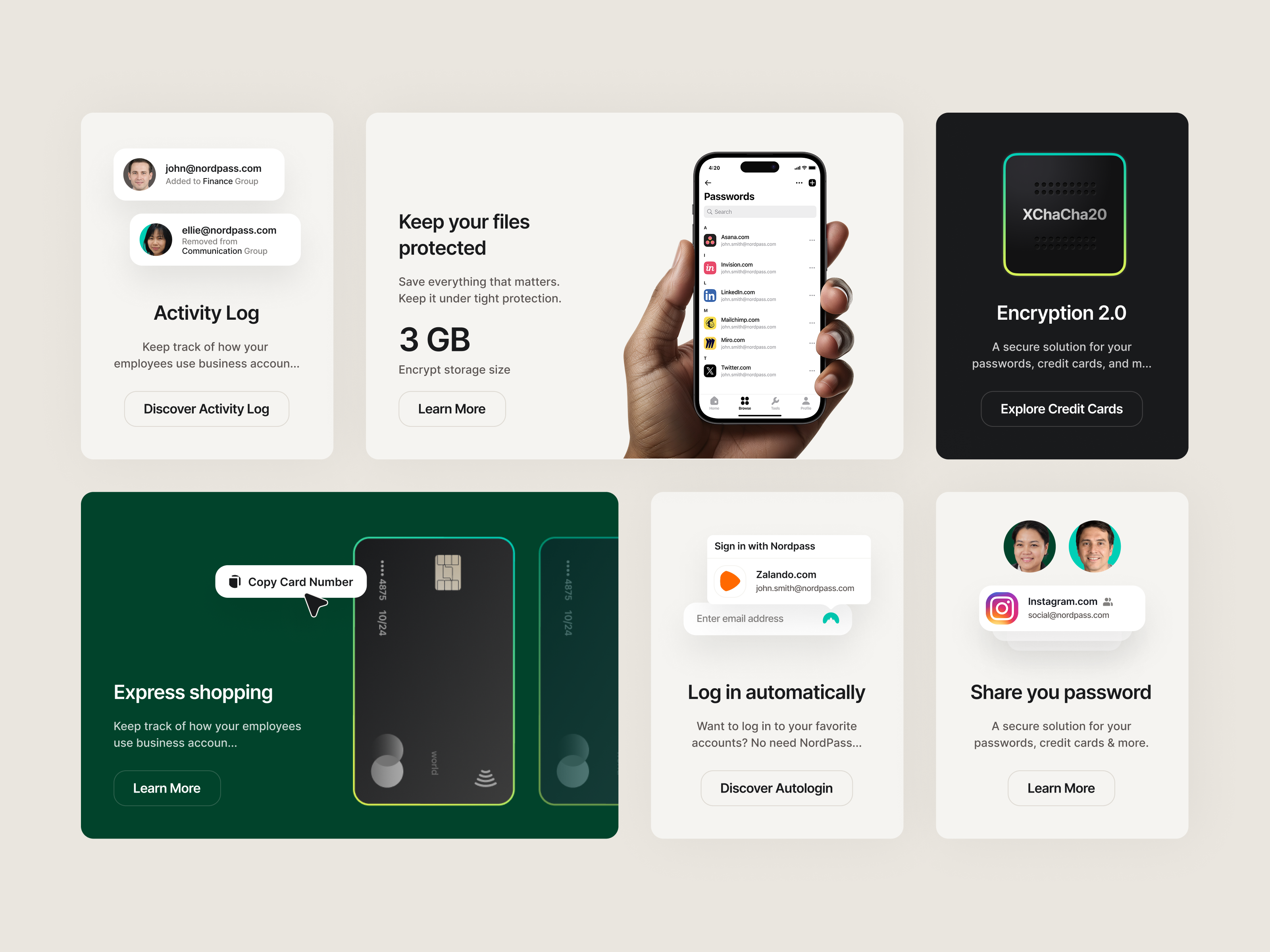 Example of NordPass | Product Features
