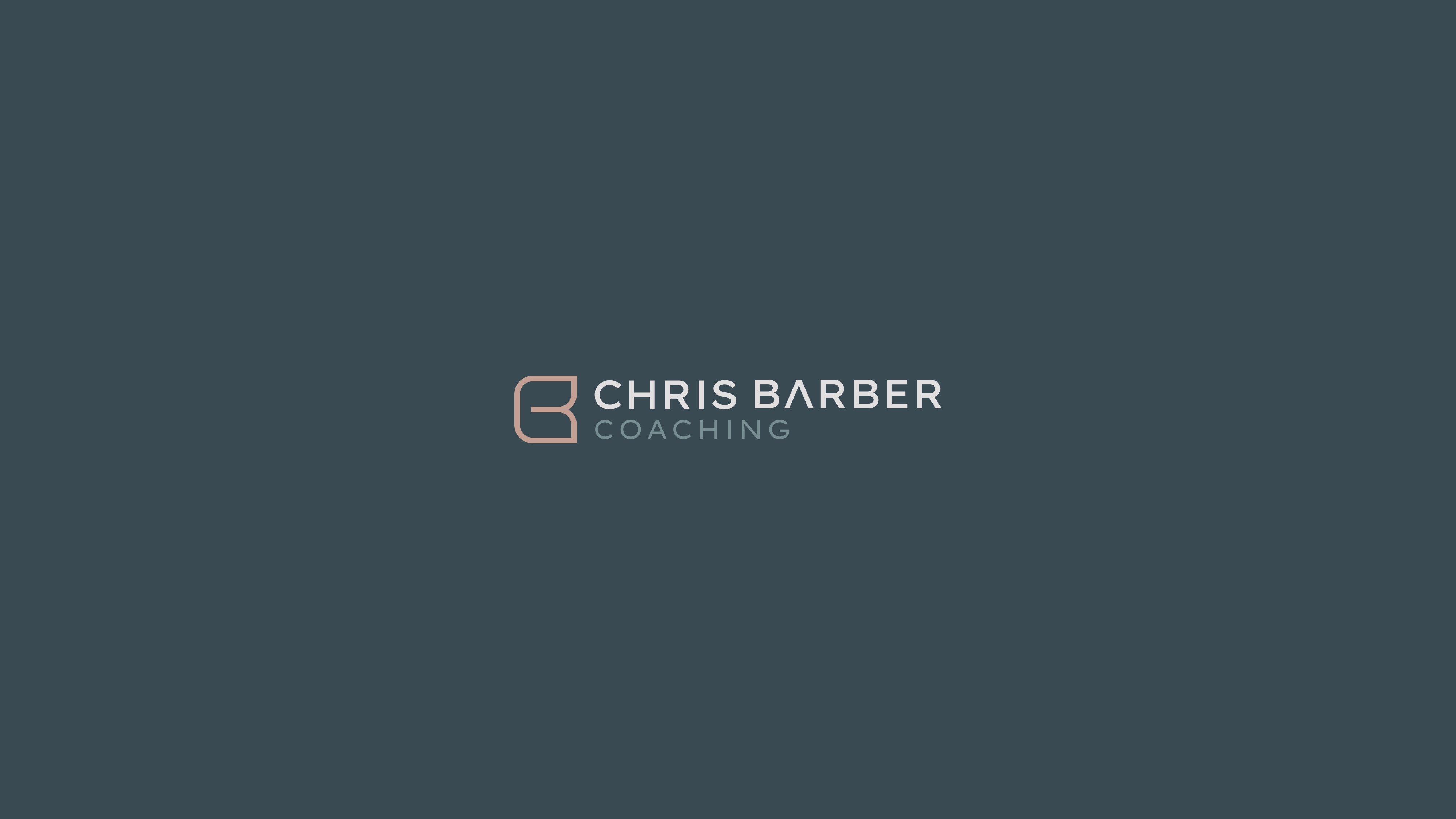 Chris Barber Coaching - Visual Identity barber brand identity branding coach coaching design graphic design icon illustrator ilustatrator logo logomark monogram timeless timeless logo vector