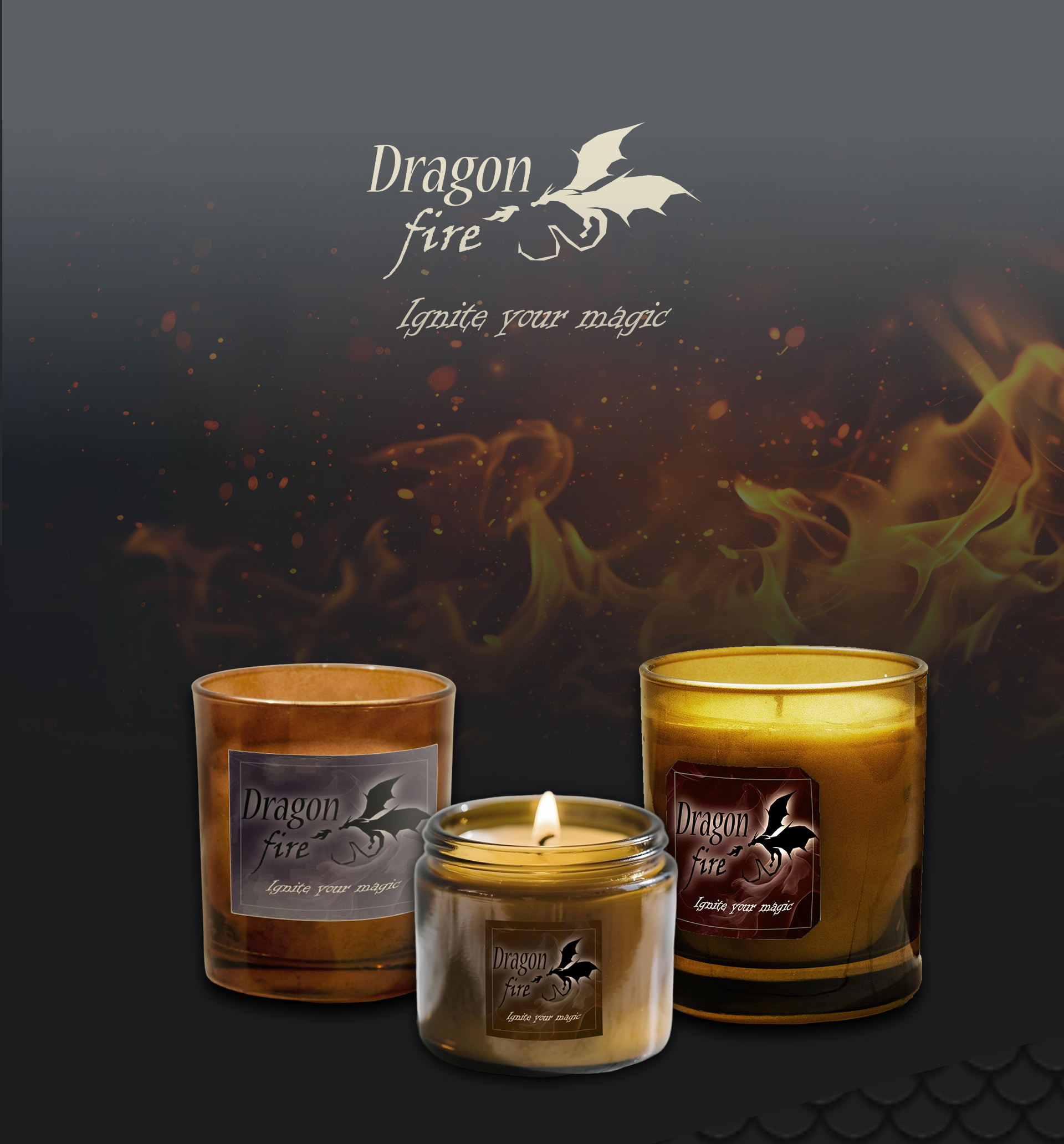 Luxury Scented Candles for Fantasy Lovers - Conceptual Project brand board branding colors design graphic design logo