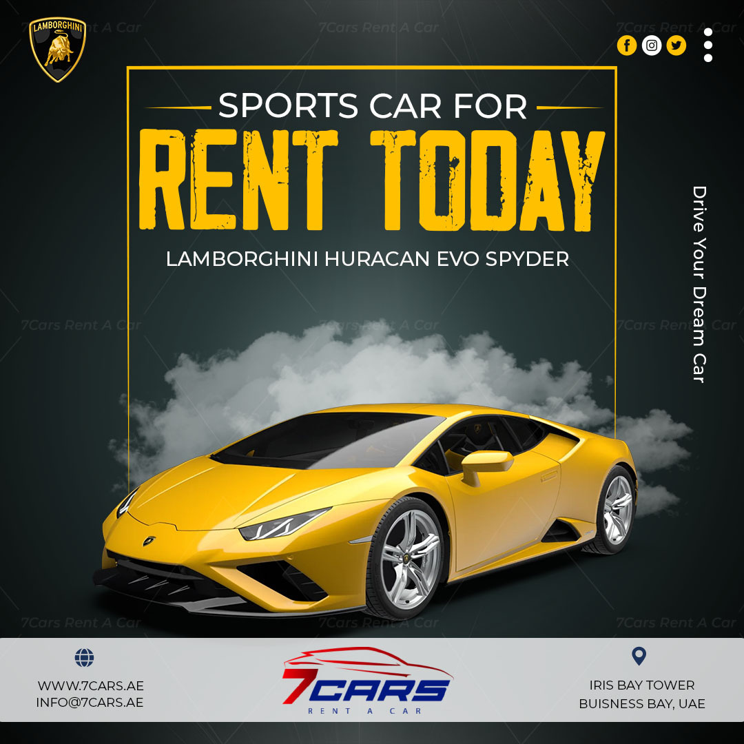 rent a car Dubai by 7cars on Dribbble