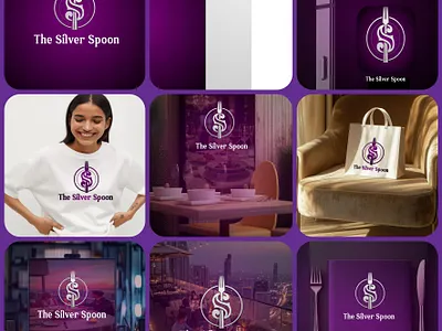 S+S logo design for The silver spoon Restaurant graphicdesigndaily