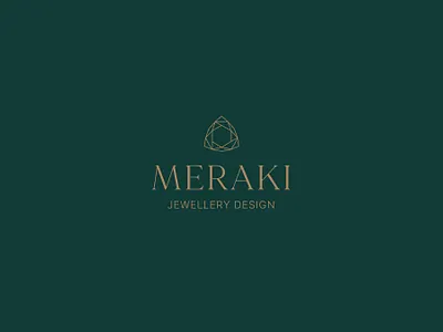 Meraki Jewellery Design Logo brand development branding design graphic design jewellery logo logo design rebrand typography vector