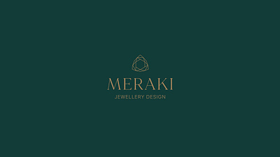 Meraki Jewellery Design Logo brand development branding design graphic design jewellery logo logo design rebrand typography vector