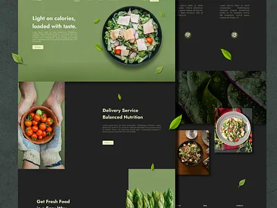 Fresh | Salad E-Commerce Web Design. app branding design diet food food web food web design graphic design healthy illustration page salad salad web design ui ui design ux ux design vegetables web web design