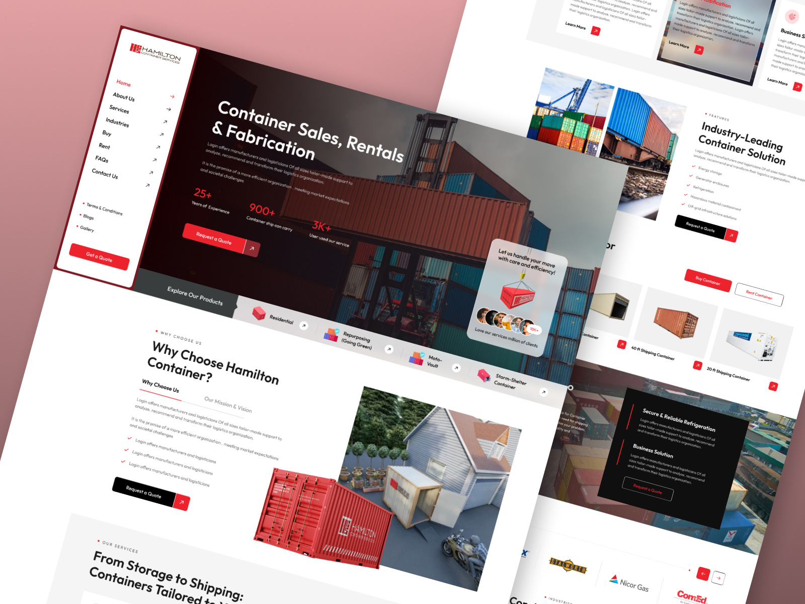 Example of Service Website Development