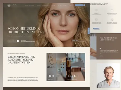 Healthcare Aesthetics and Cosmetic Clinic — Web Design beauty clinic cosmetics design editorial figma health healthcare medical ui ux web webdesign website