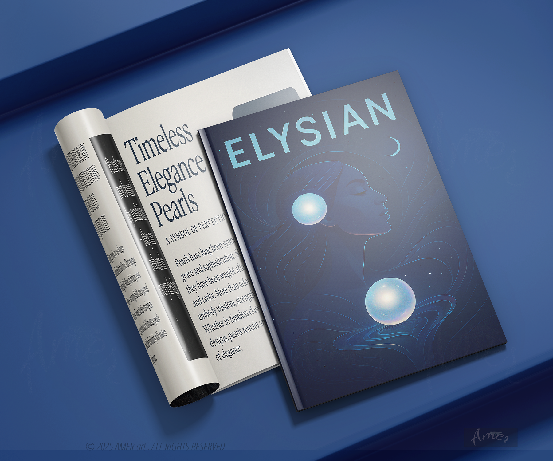 Jewelry Magazine-Mystic Cover branding cover design editorial graphic design illustration luxury mistic