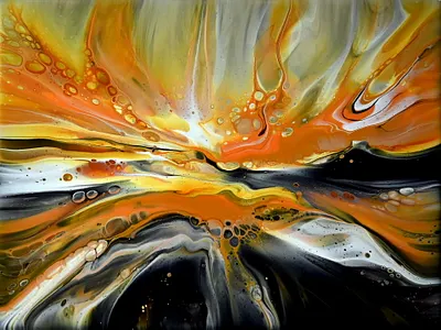 No Paint Wasted! Acrylic Pouring with Scrape Off & Leftover Pain acrylic acrylic paint art branding design illustration paintings pouring tutorial