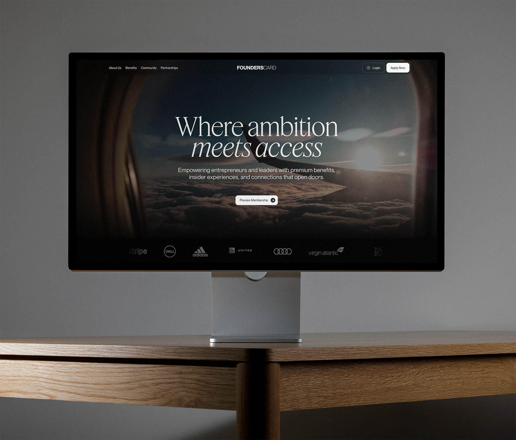 FoundersCard Website benefits branding community design founders founderscard interactive interface startup ui