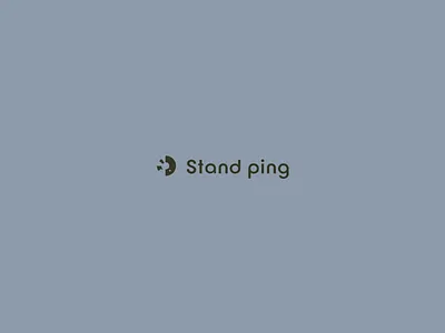 Stand ping logo logo logotype