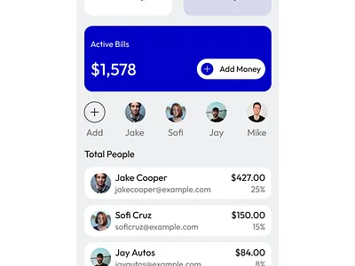 Clean Fintech application fintech mobile ui