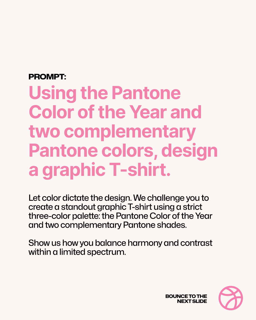 Let color dictate design dribbble warm up