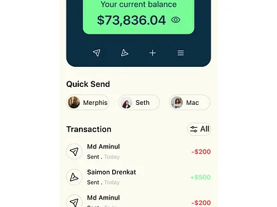 Fintech application design fintech mobile ui