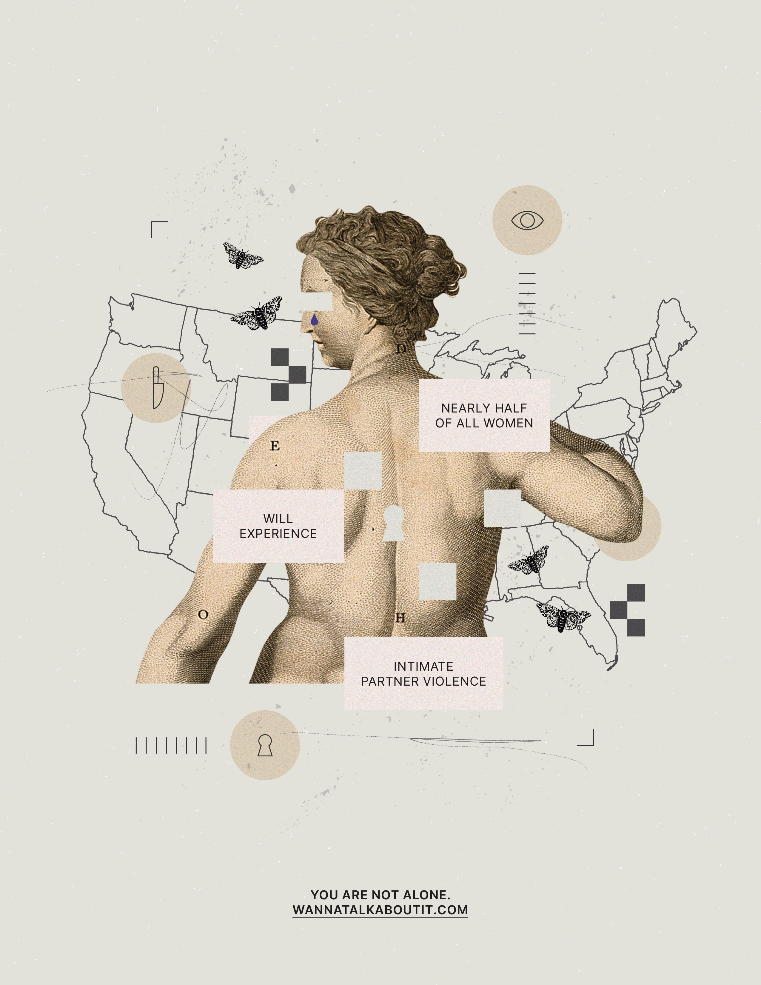 Half of Us collage conceptual illustration design domestic violence editorial editorial collage editorial illustration graphic design illustration social design