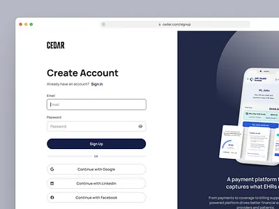 Create account/sign up form daily ui sign up