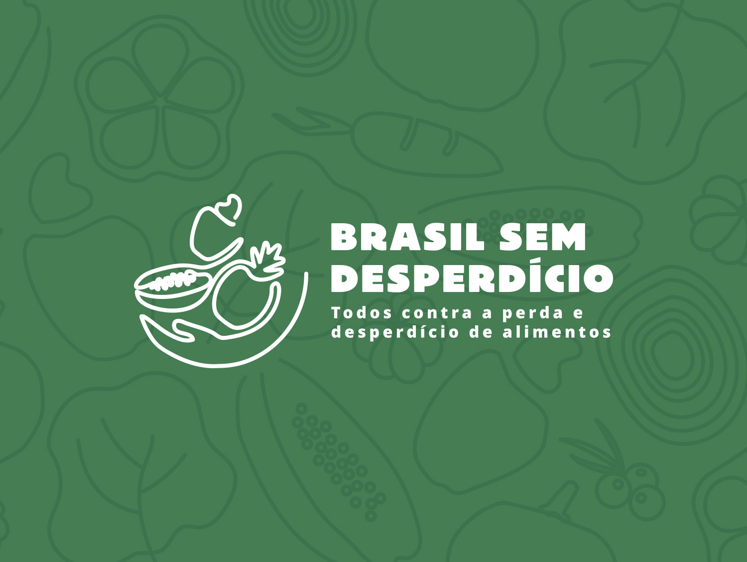 Brasil sem desperdício graphic design presentation report