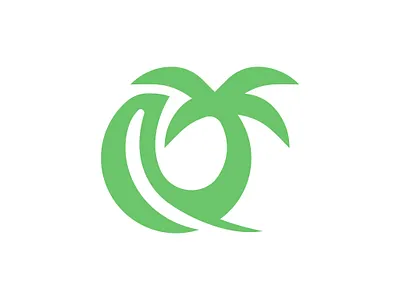 Letter Q palm Logo branding design graphic design hotel logo letter q palm logo palm logo q logo q palm logo tourism logo travel logo vector
