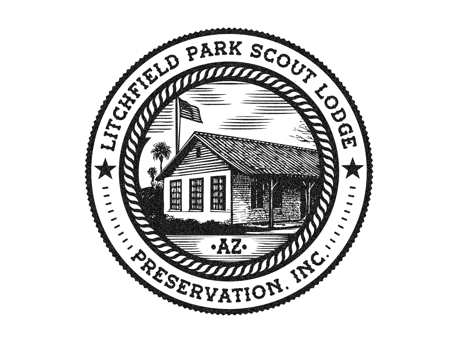 Official Seal & Logo | Scout Lodge Preservation Org. in Arizona arizona badge branding creative strategy identity design logo vector