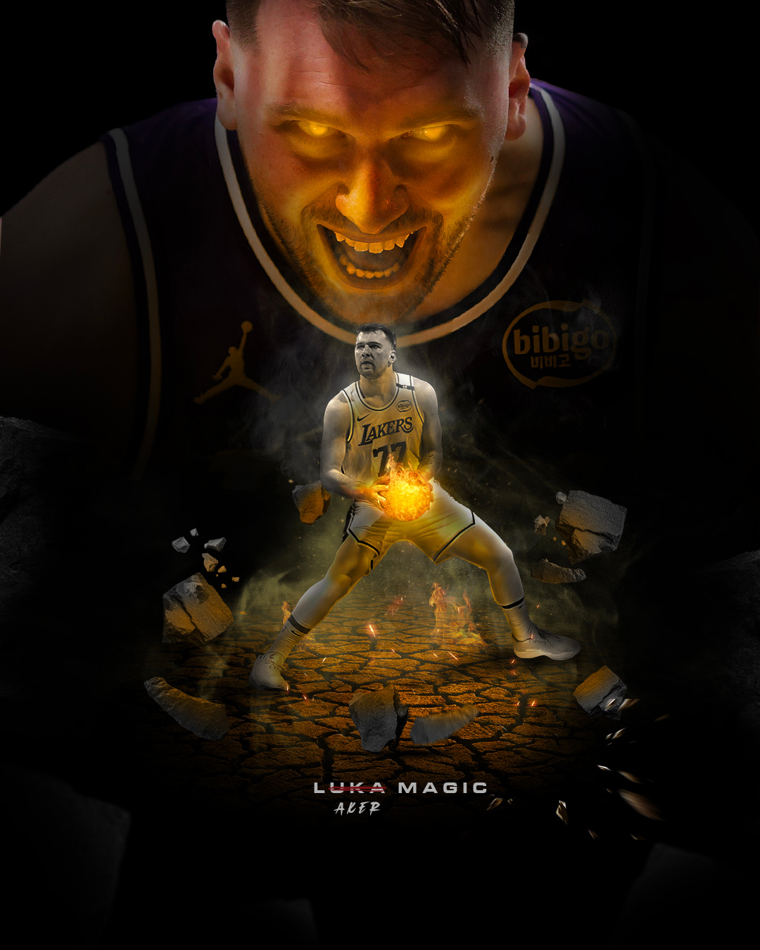 Luca Doncic basketball lakers lakers fans luca luca doncic nba nba artwork nba design nba flyer nba graphics nba inspo nba lakers
