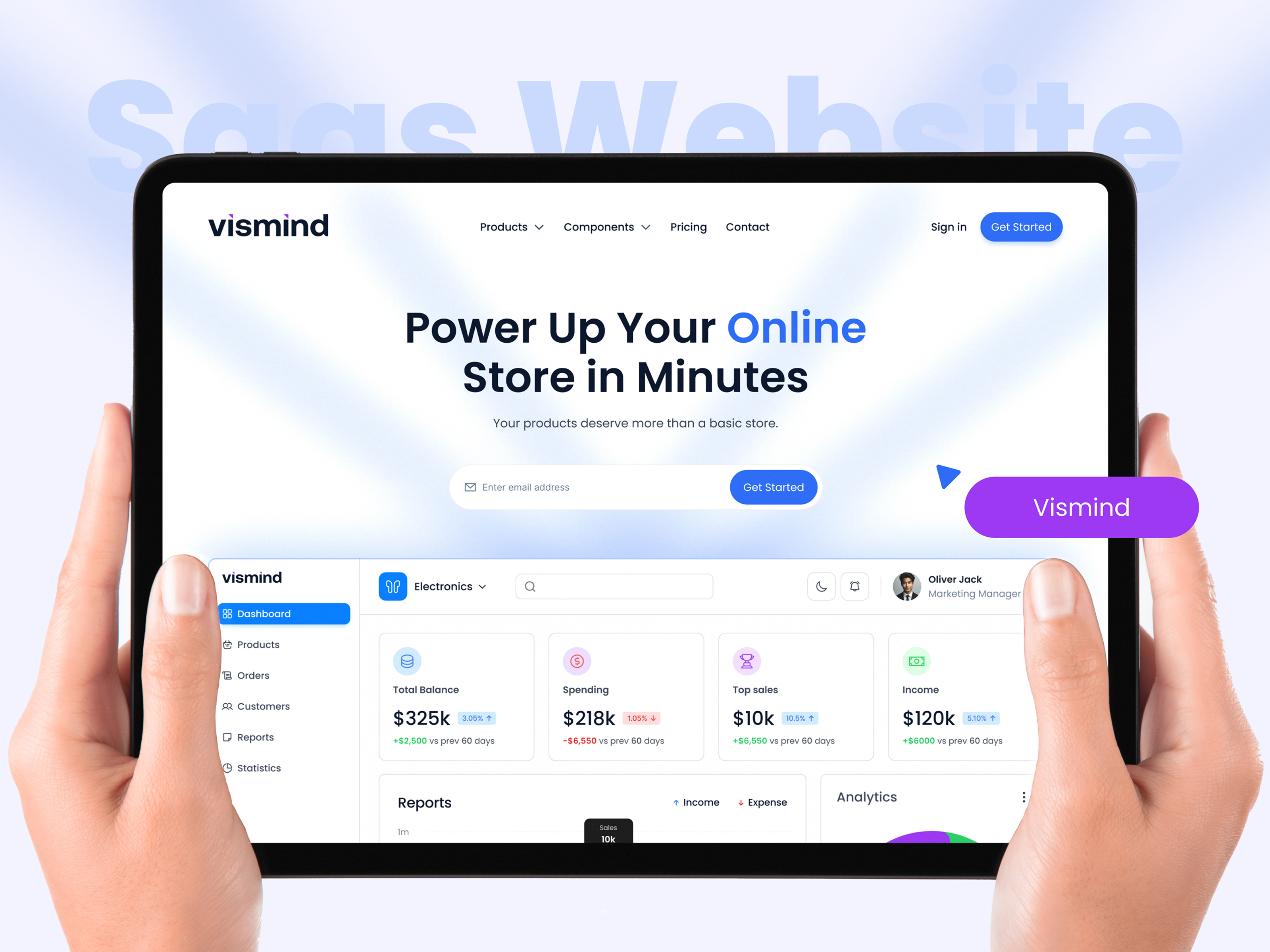 Saas Website Landing Page | UI UX automation b2b dashboard landing page management product design saas saas design sales ui ui design web app webdesign website website design workflow