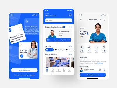 Doctor Appointment Mobile App UIUX Design | Figma Mobile android app design app designer app developer app ui app ui design design doctor appointment figma graphic design hire ui ux designer insightlancer ios jewelry store ui ui design uiux user interface ux ux design