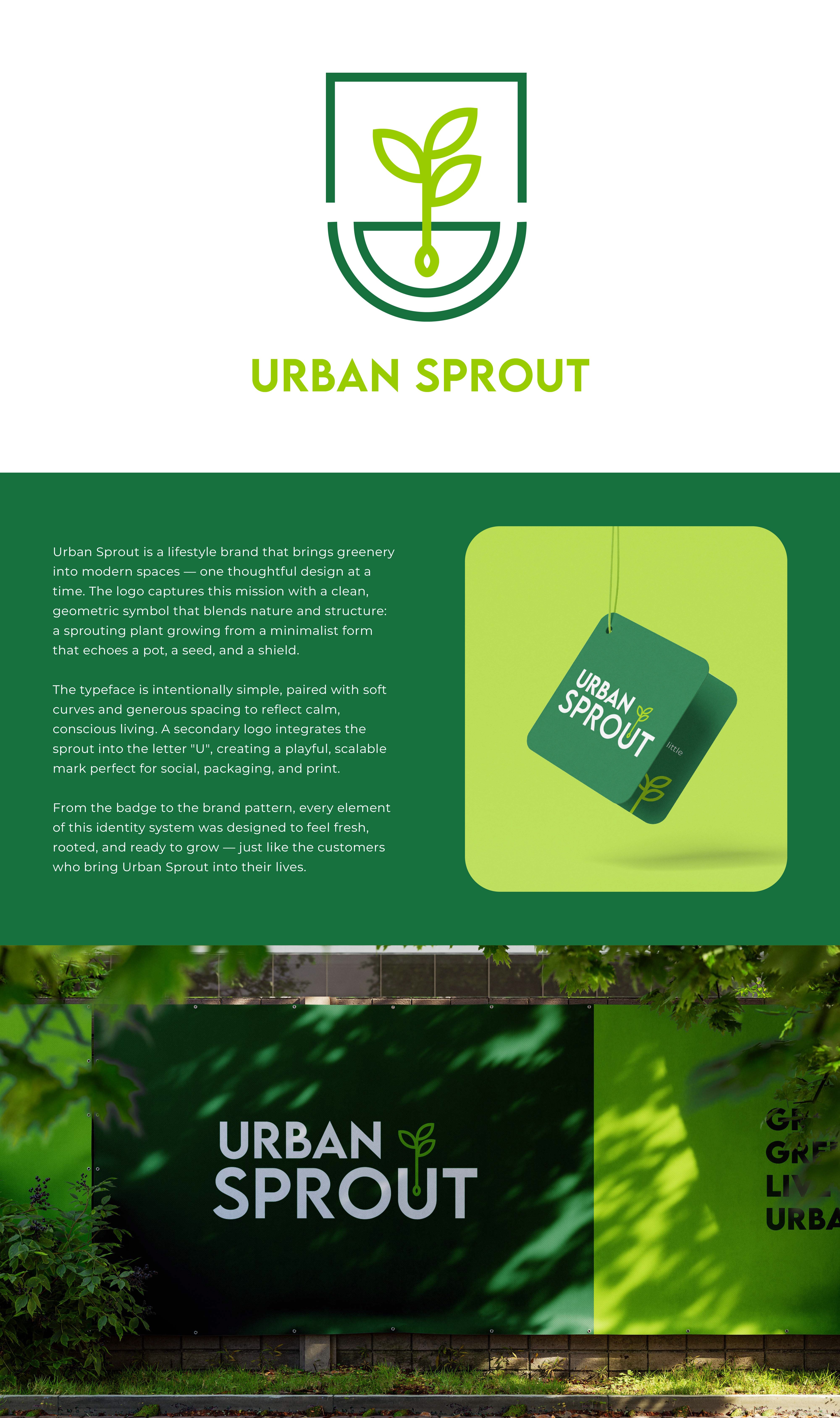 Urban Sprout - Brand Identity Design brand design brand identity brand identity design branding graphic design logo design