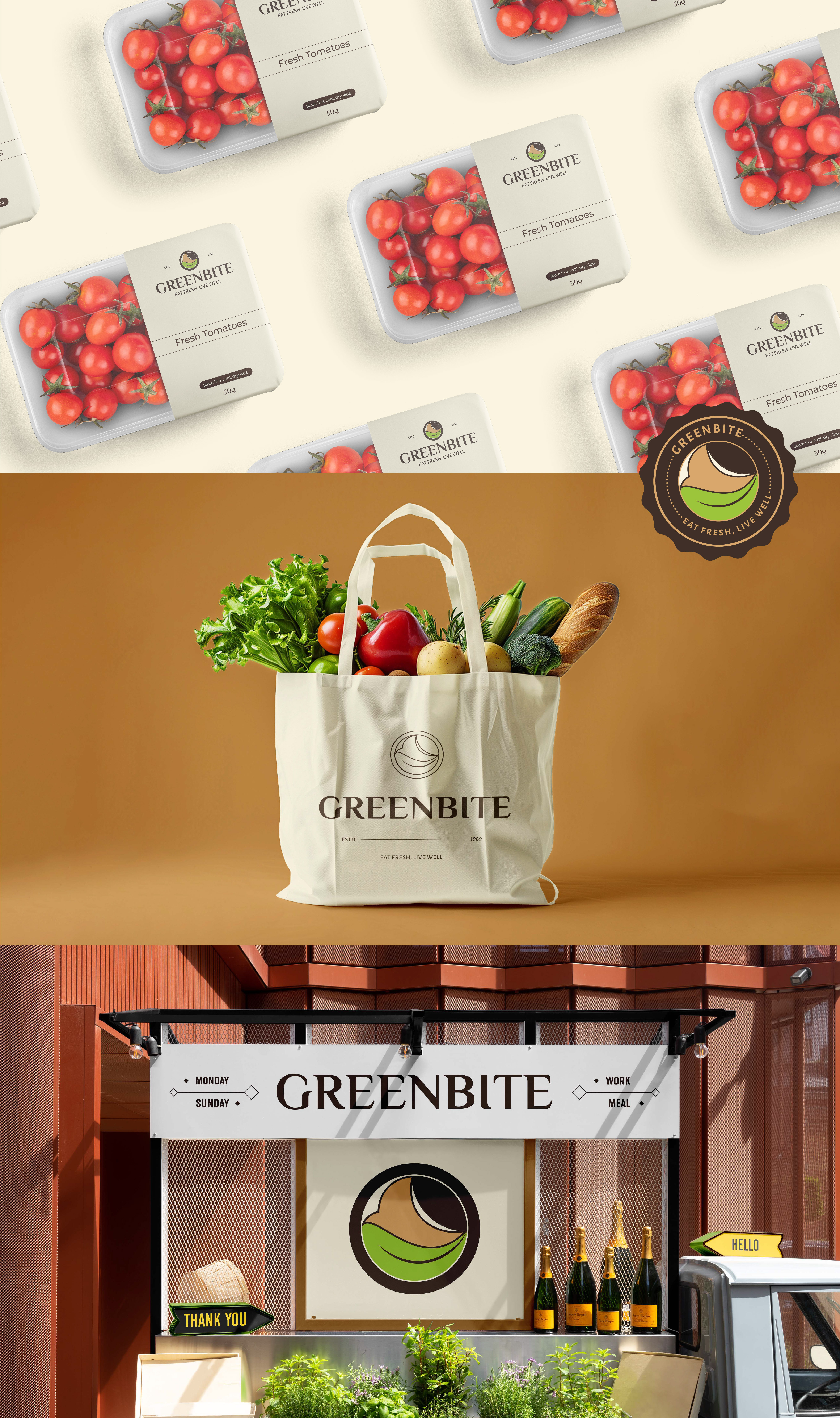 GreenBite - Brand Identity Design brand design brand identity brand identity design branding design graphic design instagram post