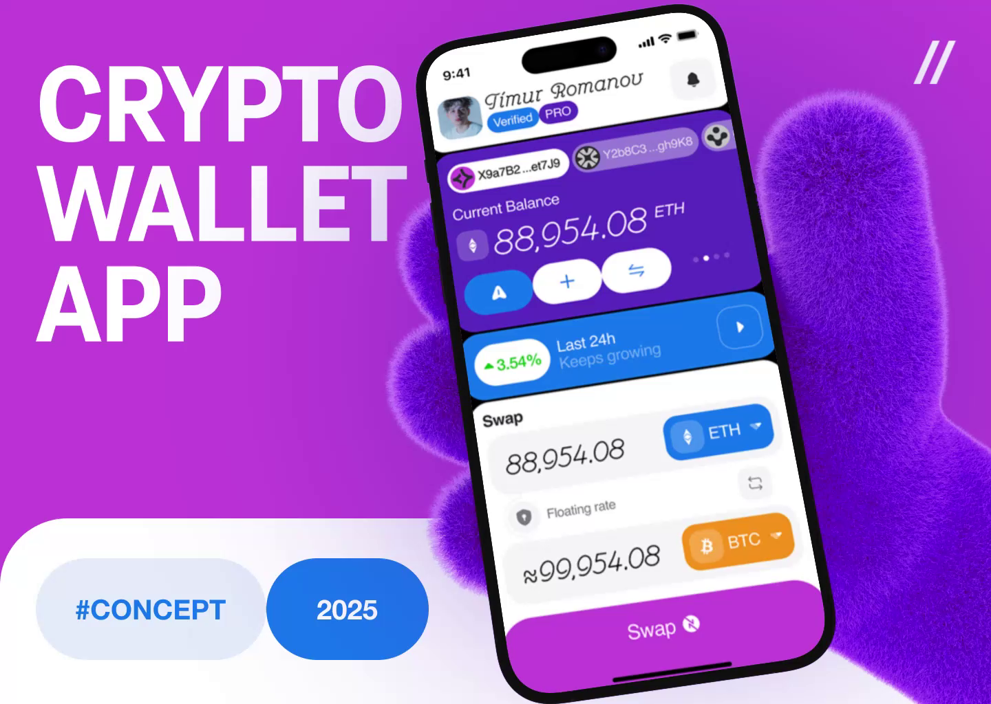 Crypto Wallet Mobile iOS App Design by Purrweb UI/UX Agency on Dribbble