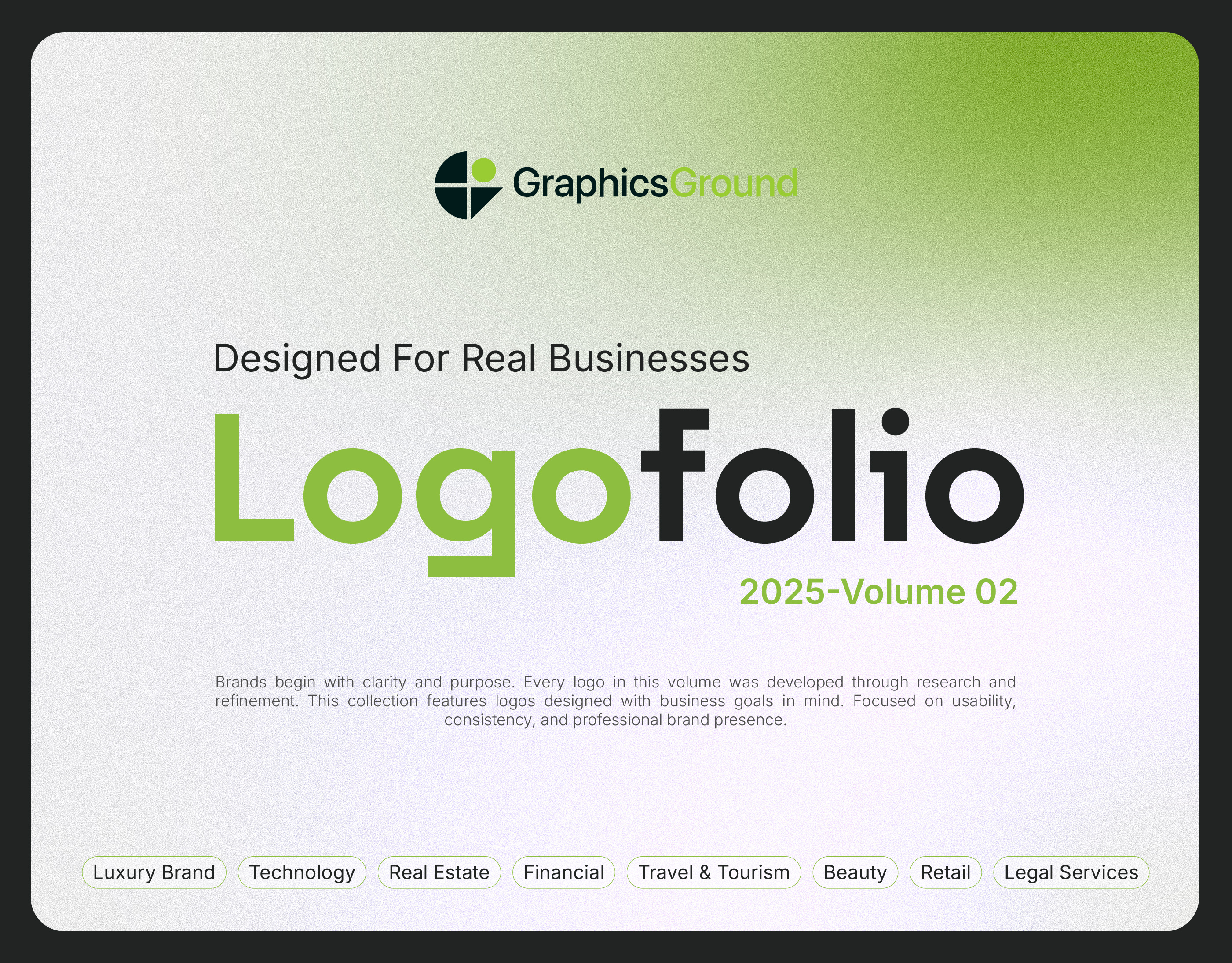 Logofolio 2025 V2 2025 branding client logo graphicdesigner graphicsground logo logo design logobrand logoconcept logocreation logofolio logoideas logoinspirations logoinspire logomark logoprocess logotype logowork portfolio