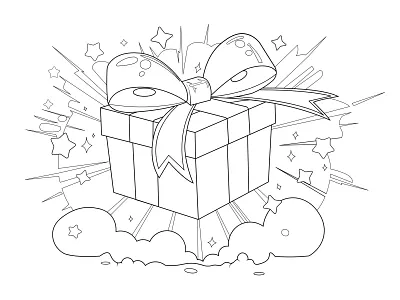 🔖Caja de Regalo Especial adultos arte box caja creativo design dibujo gift illustration ilustracion imprimible niños pintar regalo tracitos