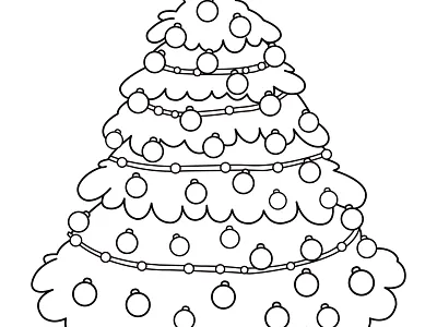 🔖Arbol de Navidad adultos arte christmas creativo design dibujo illustration ilustracion imprimible navidad niños pintar tracitos tree árbol