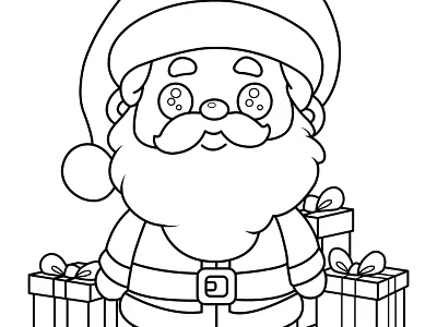 🔖Papa Noel adultos arte christmas claus creativo design dibujo illustration ilustracion imprimible niños noel papa pintar santa tracitos