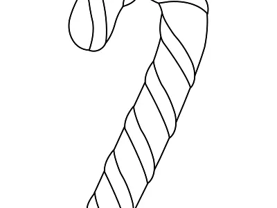 🔖Baston de Caramelo adultos arte baston candy cane caramelo christmas creativo design dibujo illustration ilustracion imprimible navidad niños pintar tracitos