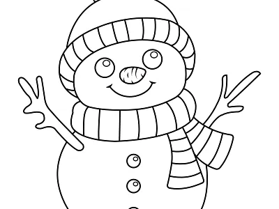 🔖Muñeco de Nieve adultos arte christmas creativo design dibujo illustration ilustracion imprimible muñeco navidad nieve niños pintar snow snowman tracitos