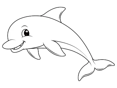🔖Delfin adultos animal arte creativo delfin design dibujo dolphin illustration ilustracion imprimible niños pintar tracitos
