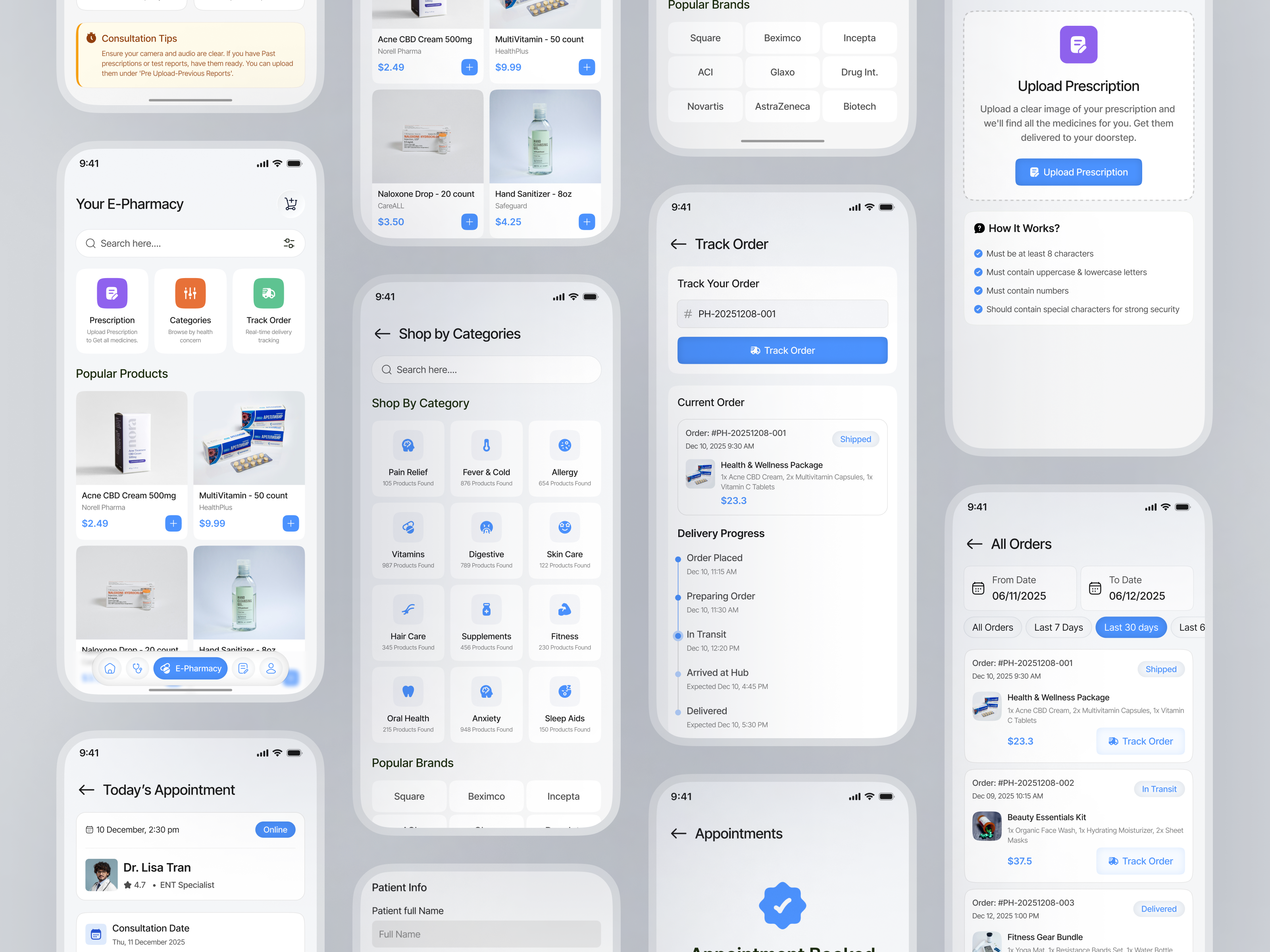 Healthcare Mobile App UIUX Design interface product service startup ui ux web