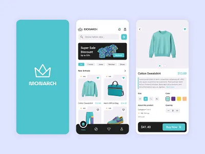 Monarch - Modern Fashion App UI Design branding ecommerce app fashion app figma graphic design logo minimal ui mobile app ui monarch app product design shahriar durjoy shopping app typography ui ui design user experience user interface ux design