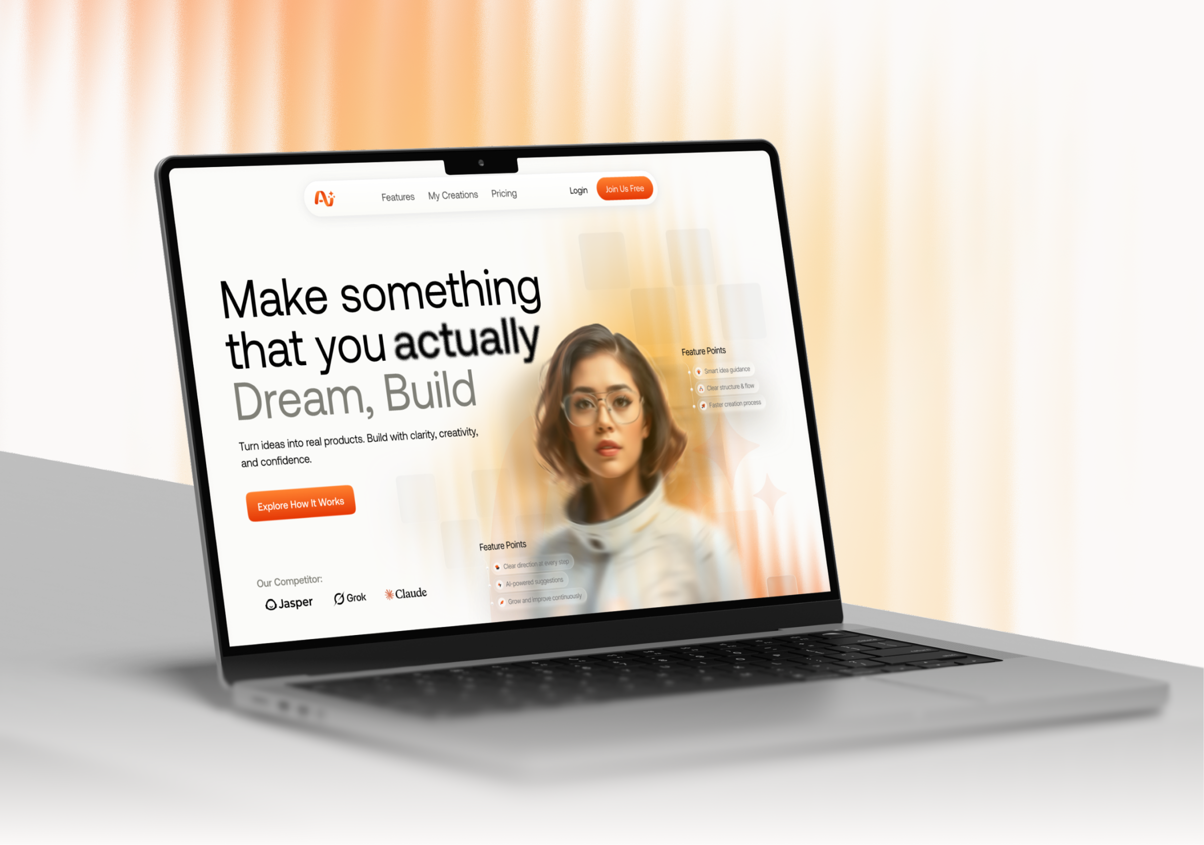 AI tool to generate website design ai ai application ai generate ai generation ai tool ai web animate aritificial intelligence assistant home page landing page minimal motion graphics product design robot uidesign uxdesign web design