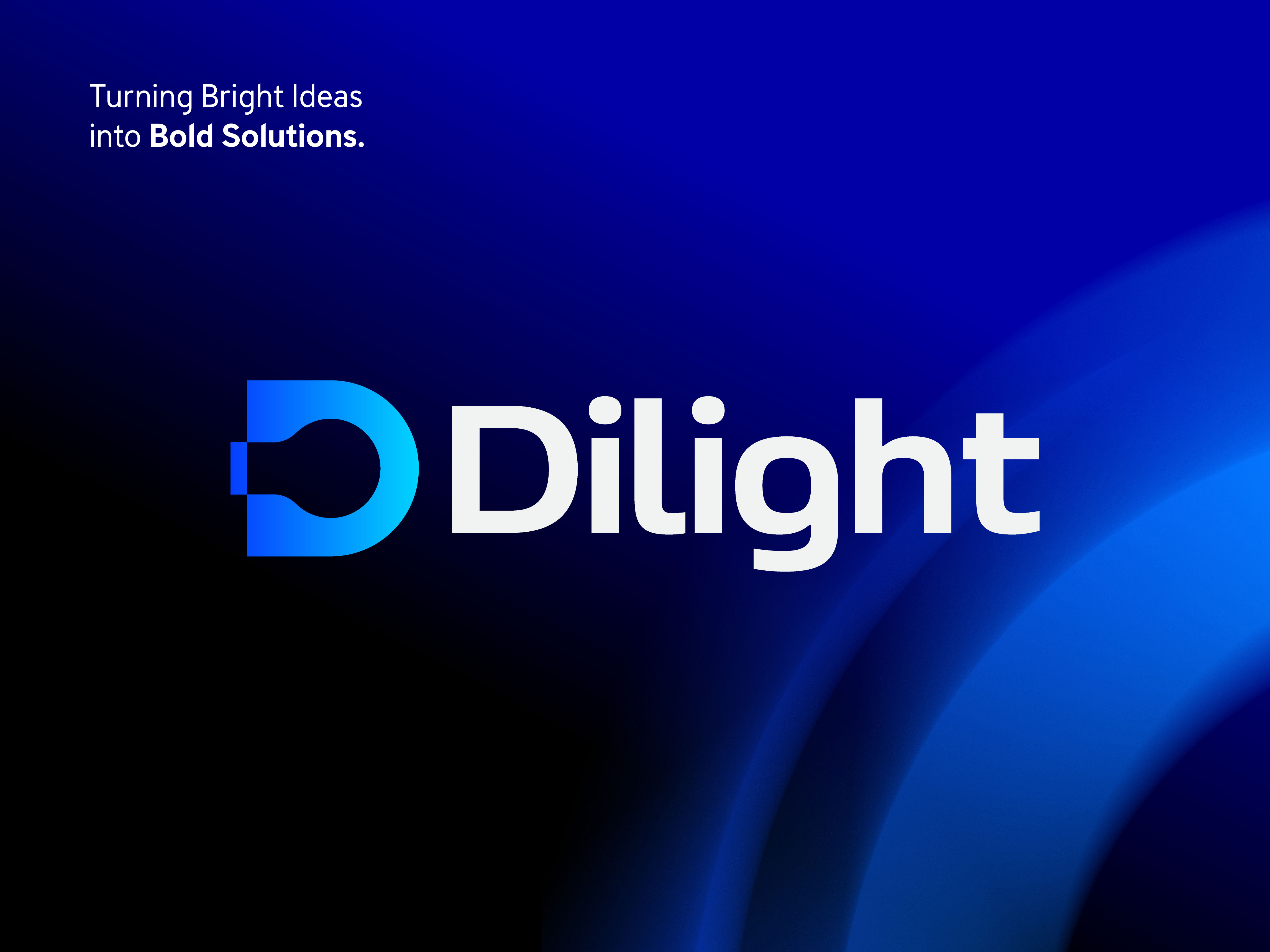Dilight - D logo, D letter, Tech, Technology, UI, AI, App, Web ai app application branding creative logo d bulb logo d letter logo d logo d solution logo d tech logo d technology logo modern logo software solution ui website