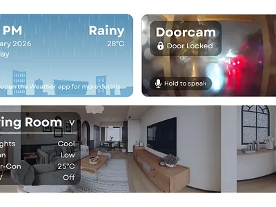 DailyUI #021 - Home Monitoring Dashboard ui