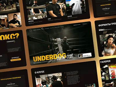 Converting Landing Page for Boxing Club box boxing club boxing website conversion cro fight club website martial arts ui design ux design web design website