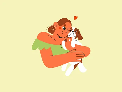 Fun with Faces 2d illustration character clean creative cute dog flat flat illustration flat vector art friends fun girl grumpy happy illustration minimal positive simple trendy vector graphics