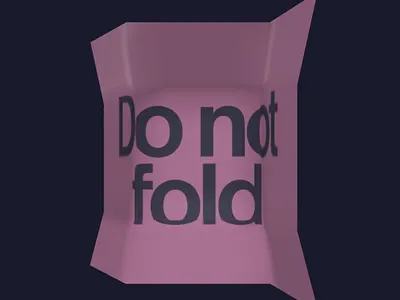 Do not fold