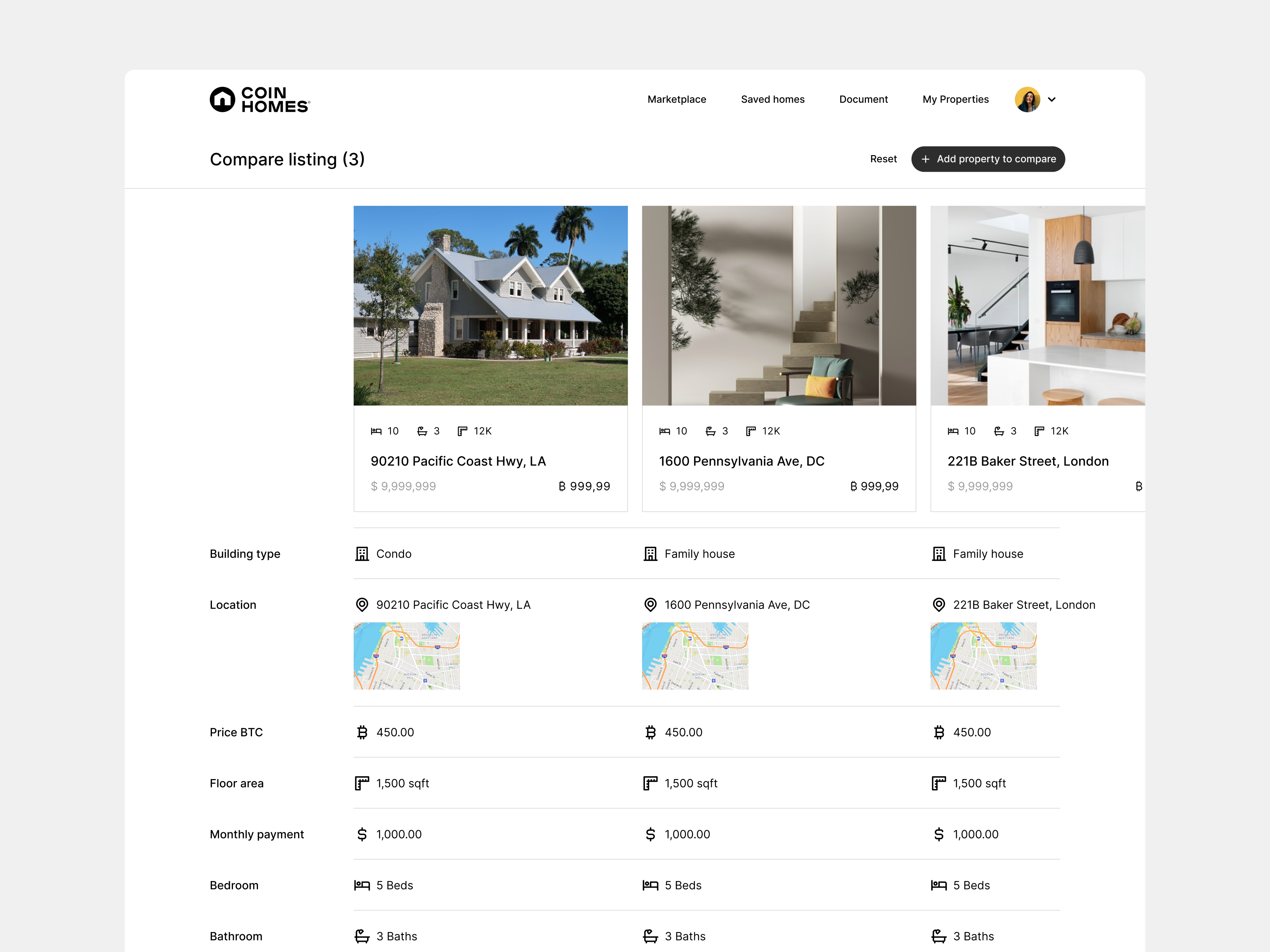 Example of Compare property