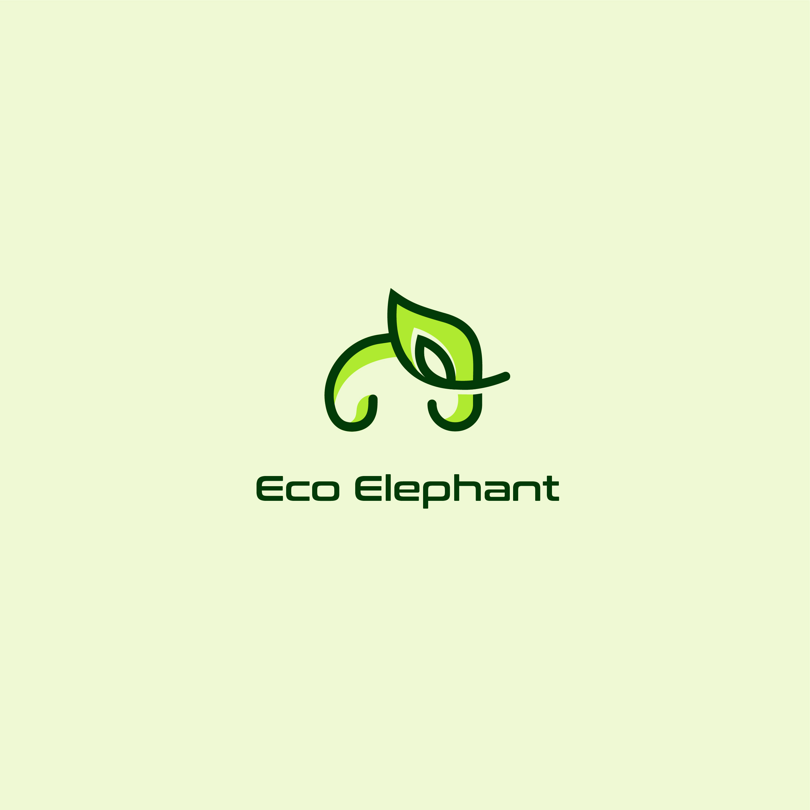 Example of Eco elephant logo