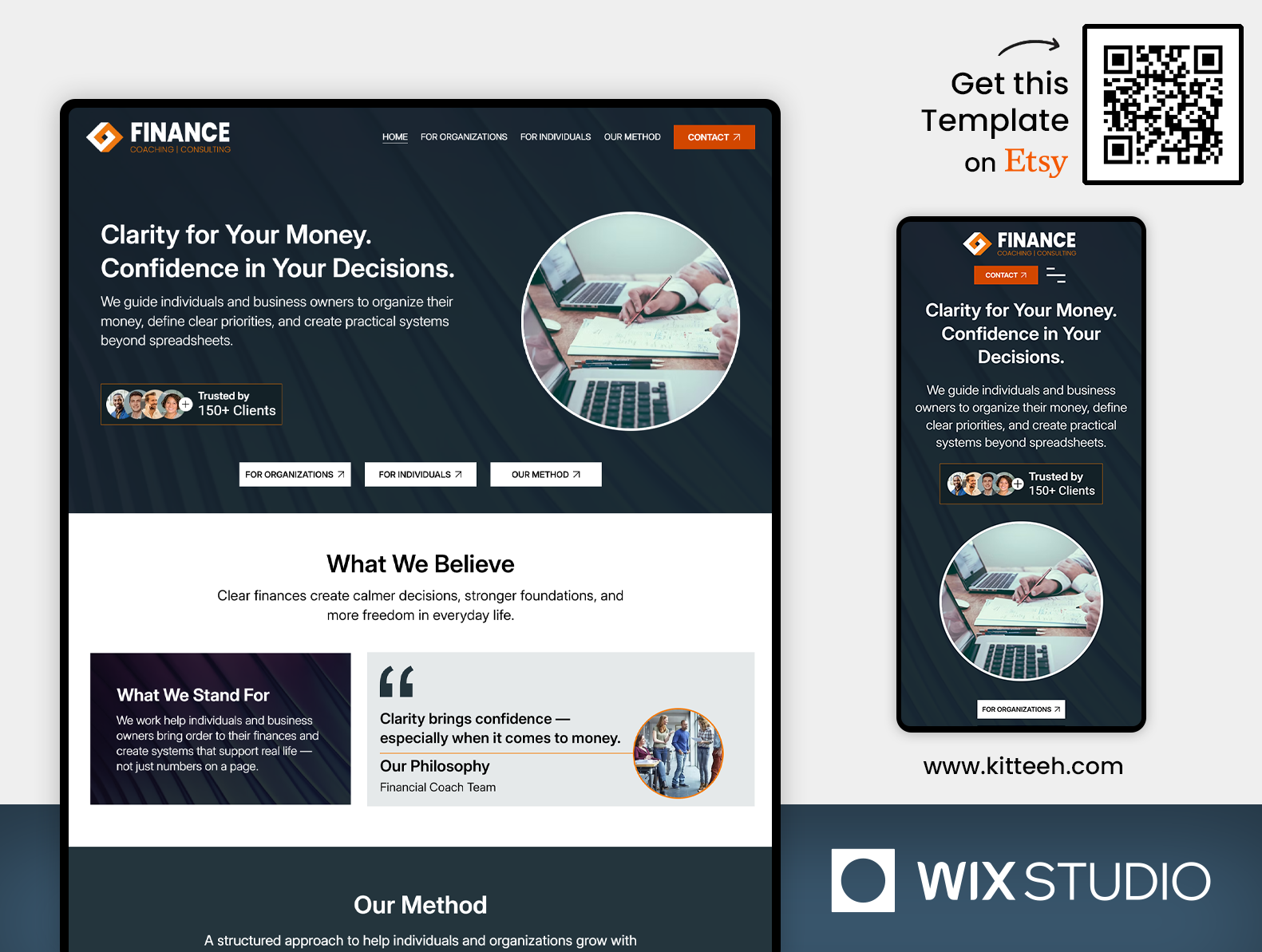 Financial Consultants - Wix Studio Website Template accounting firm wix bookkeeper website template budgeting expert template business finance coach cash flow consultant consultant wix template consulting services template finance lead generation financial advisor website financial consultation template financial services wix fractional cfo template no code finance website organizational finance site personal finance advisor professional finance design responsive finance layout trustworthy finance design wix studio finance wix studio website template