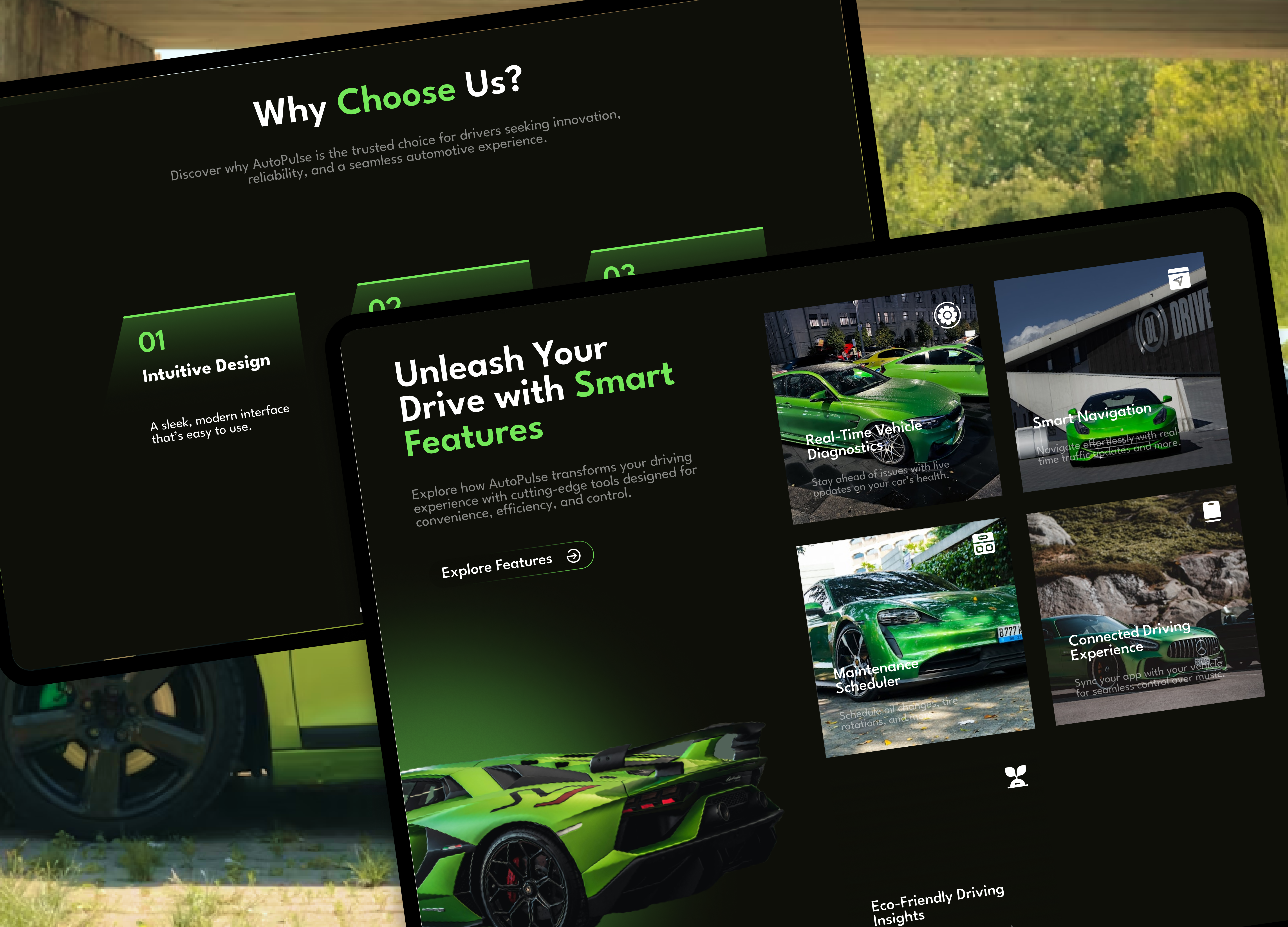 Example of Automotive Car Brand Website Design 