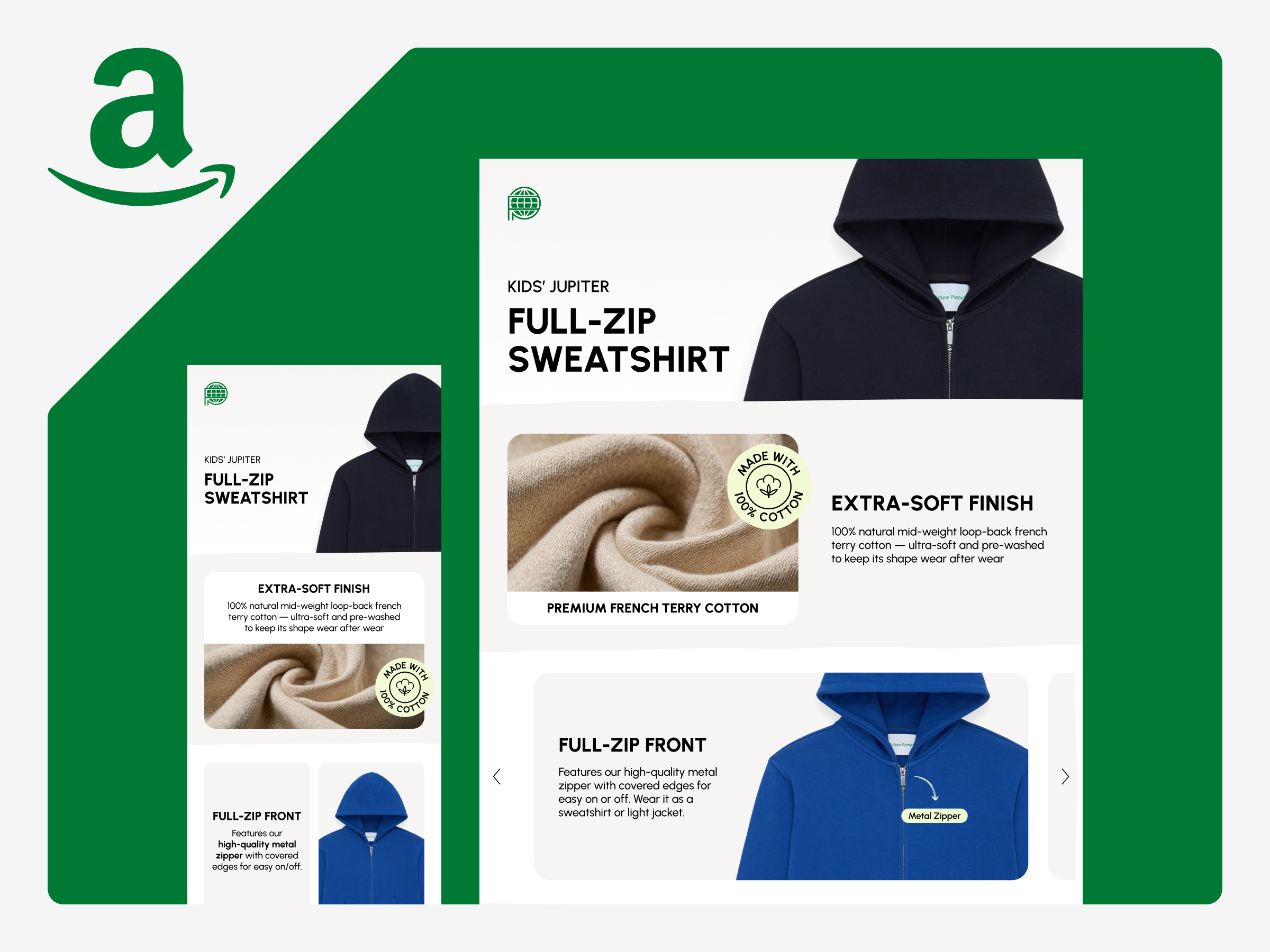 Premium A+ Content for a Full-Zip Hoodie a content designer usa a content graphics amazon a content amazon a content design amazon a design apparel amazon a images amazon a plus content amazon brand story a design amazon design nyc amazon ebc amazon ebc service amazon enhanced brand content amazon plus content amazon premium a content amazon product page enhancement clothing brand amazon ebc ebc on amazon ecommerce listing design enhanced brand content