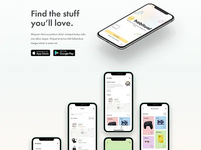 Habitual (Mock Project) app design illustration ui ux